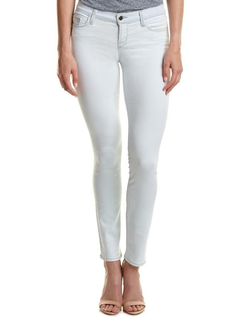 J BRAND Women’s Classic Arctic White Slim Fit Denim Jeans Size 28